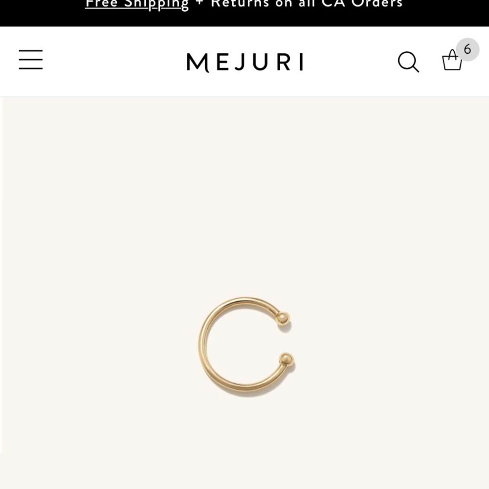 Mejuri 14k gold cuff
